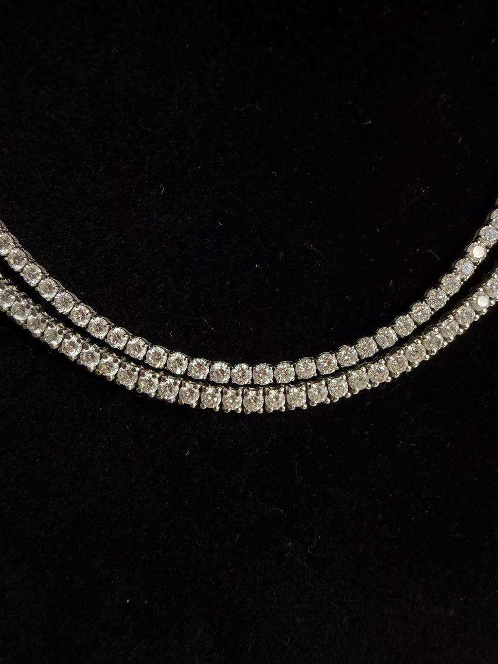 Lab-Grown Diamond Tennis Necklaces, 17 Inch Length