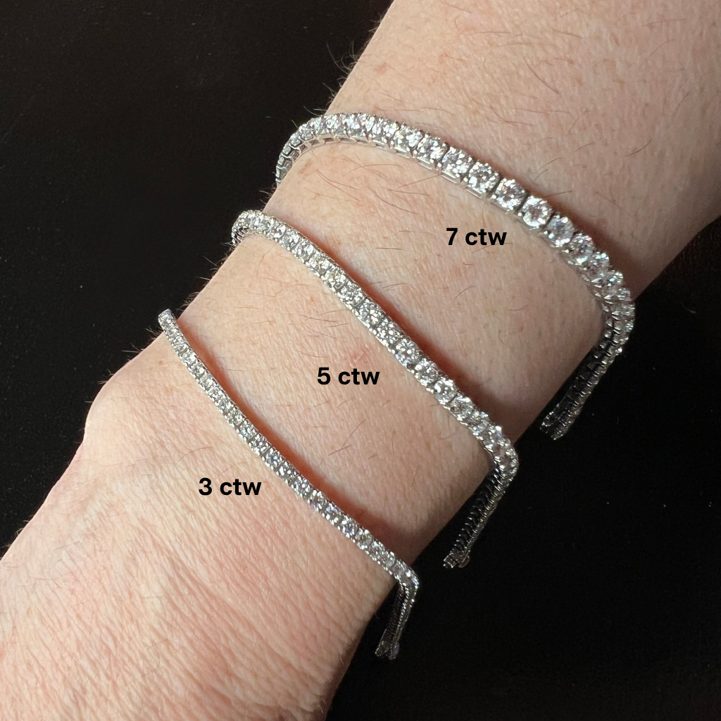 Lab-Grown Diamond Tennis Bracelets