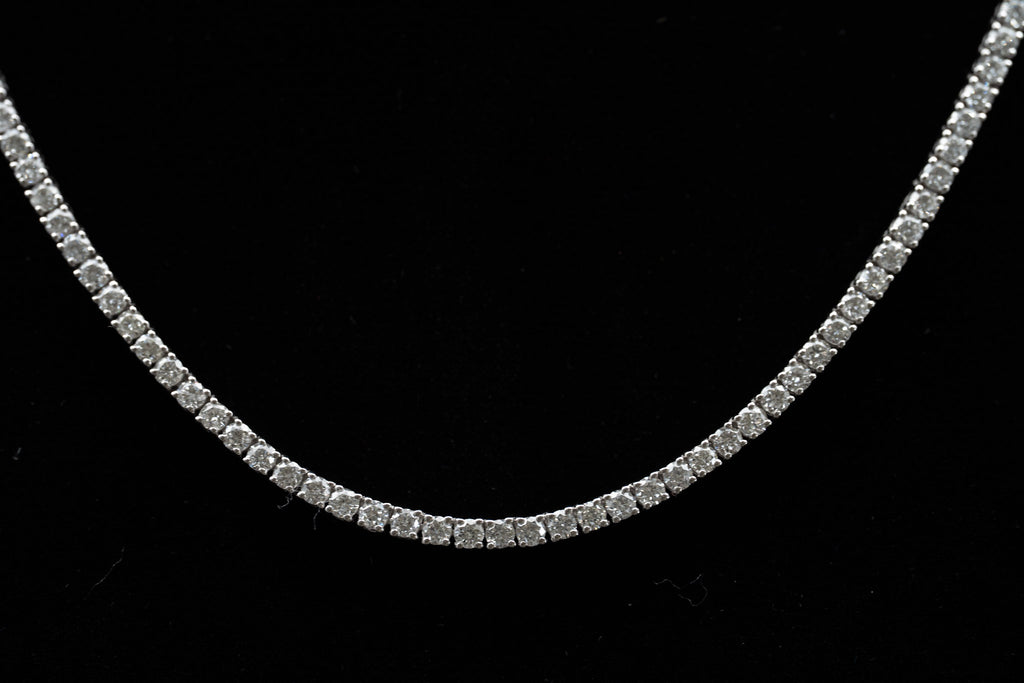 Lab-Grown Diamond Tennis Necklaces, 17 Inch Length