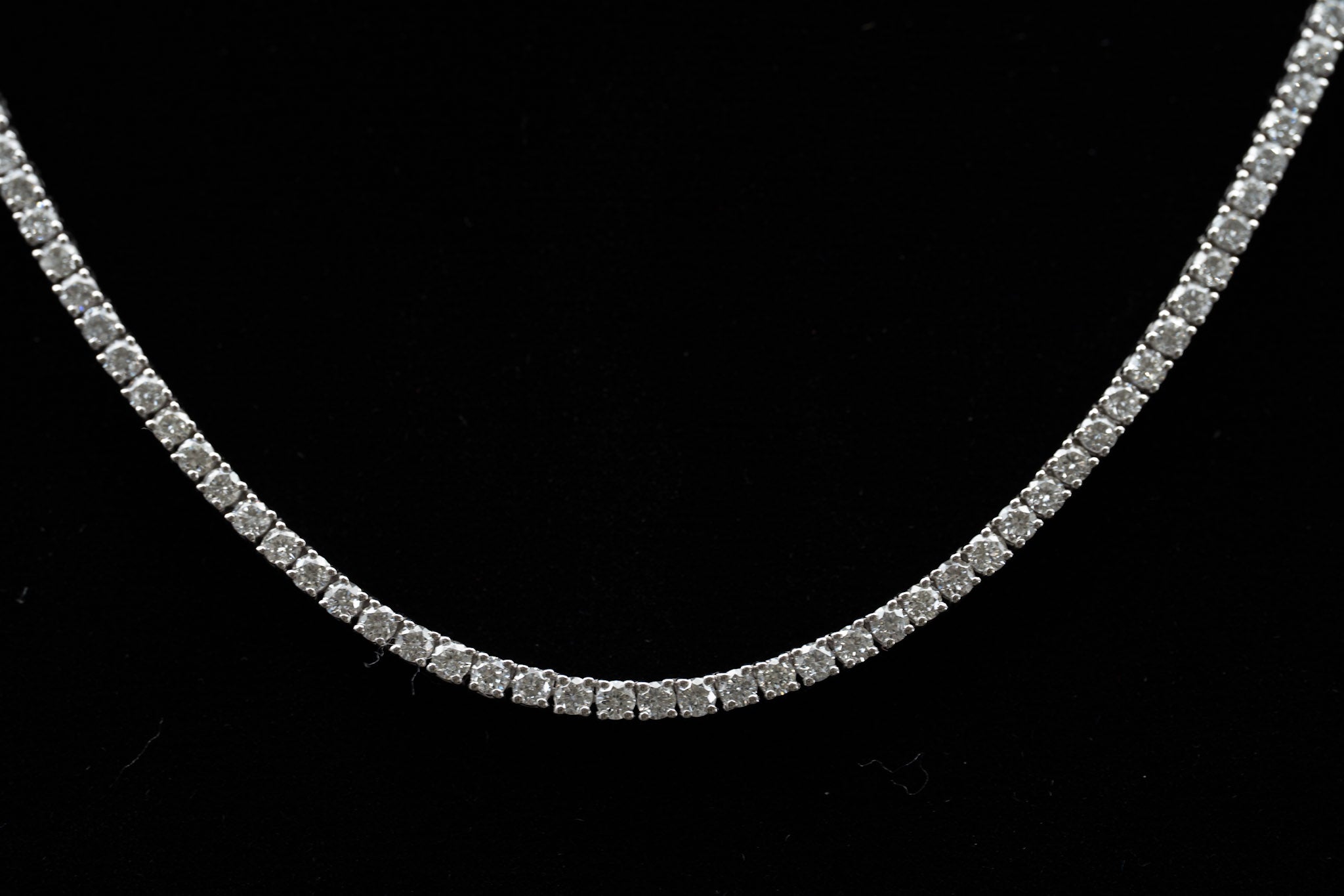 Lab-Grown Diamond Tennis Necklaces, 17 Inch Length