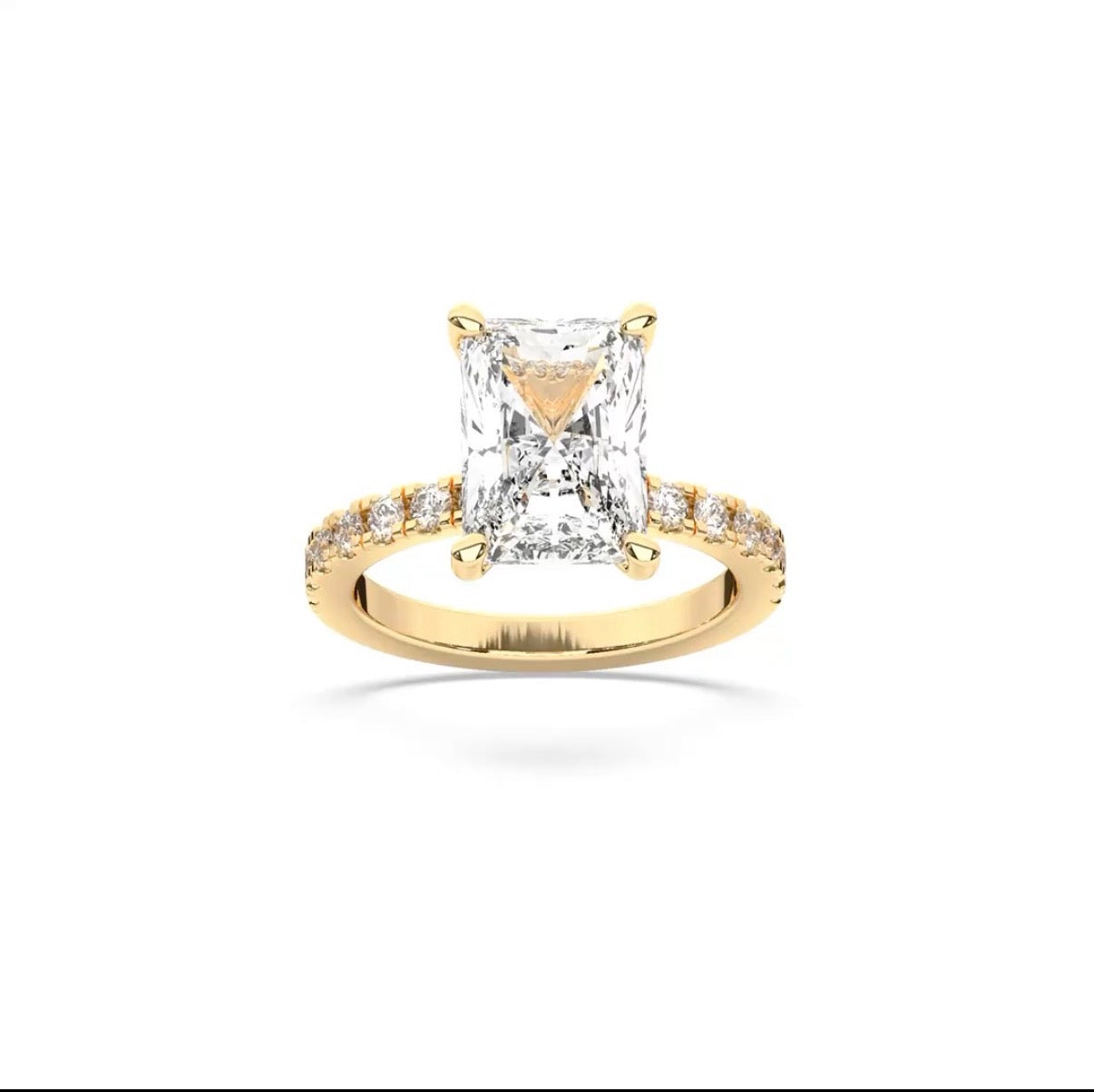 Engagement Lab-Grown Diamond Rings with Hidden Halo