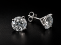 Lab-Grown Diamond Round Solitaire Stud Earrings