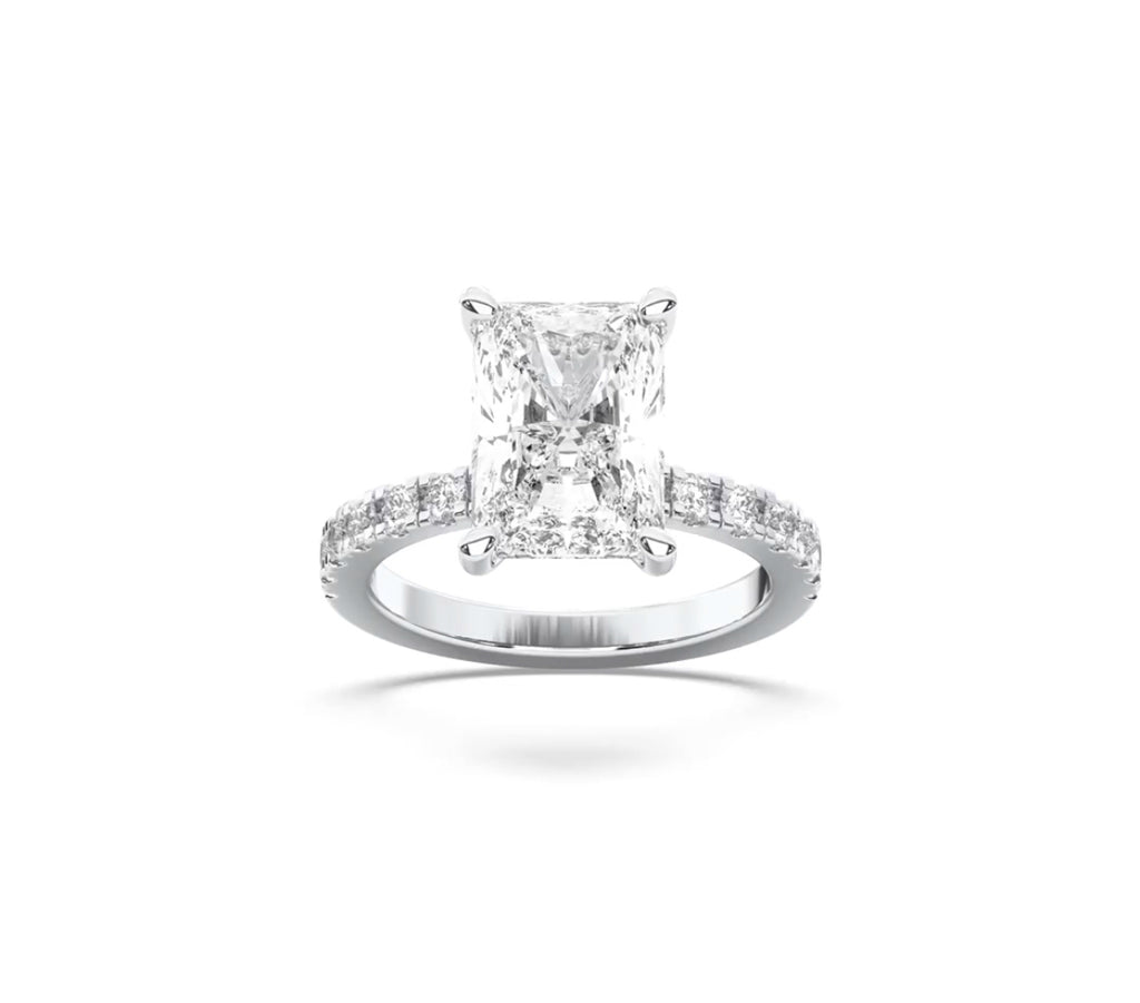 Engagement Lab-Grown Diamond Rings with Hidden Halo