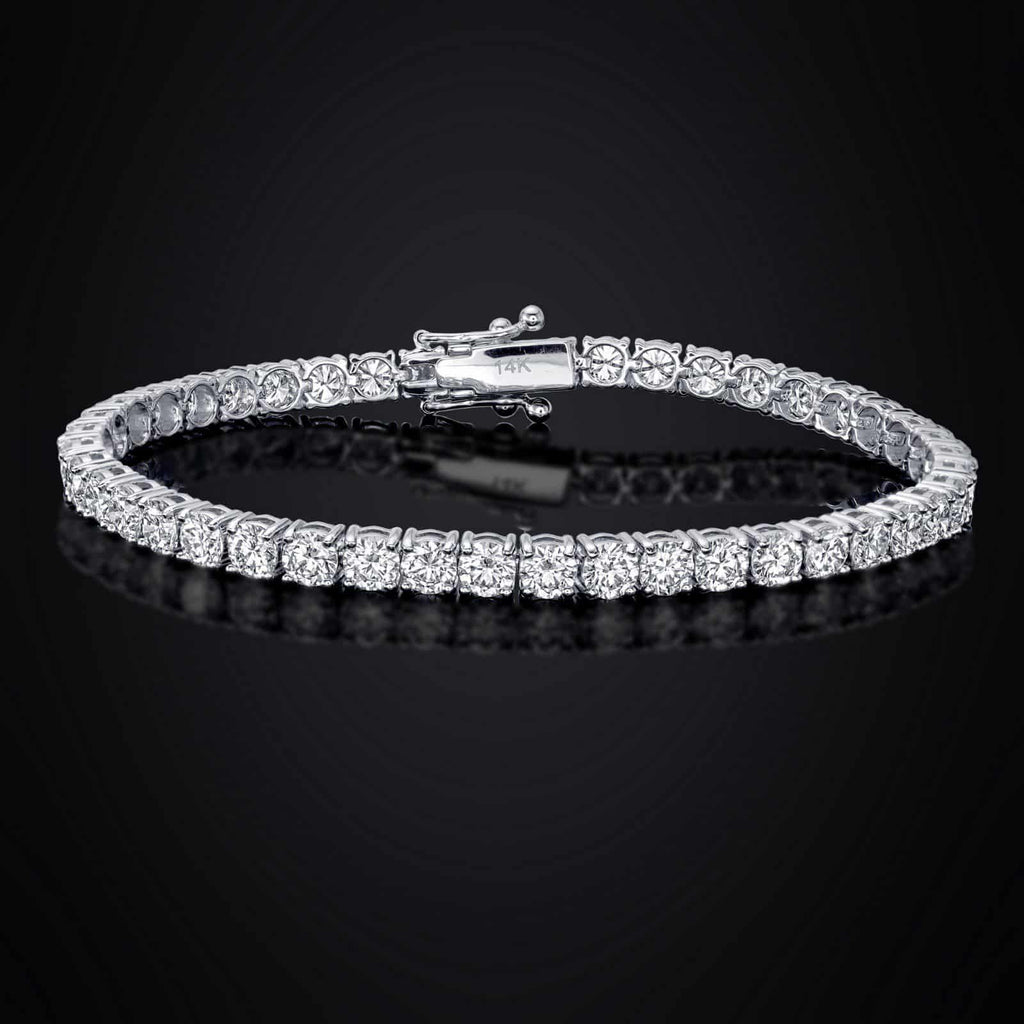 Lab-Grown Diamond Tennis Bracelets
