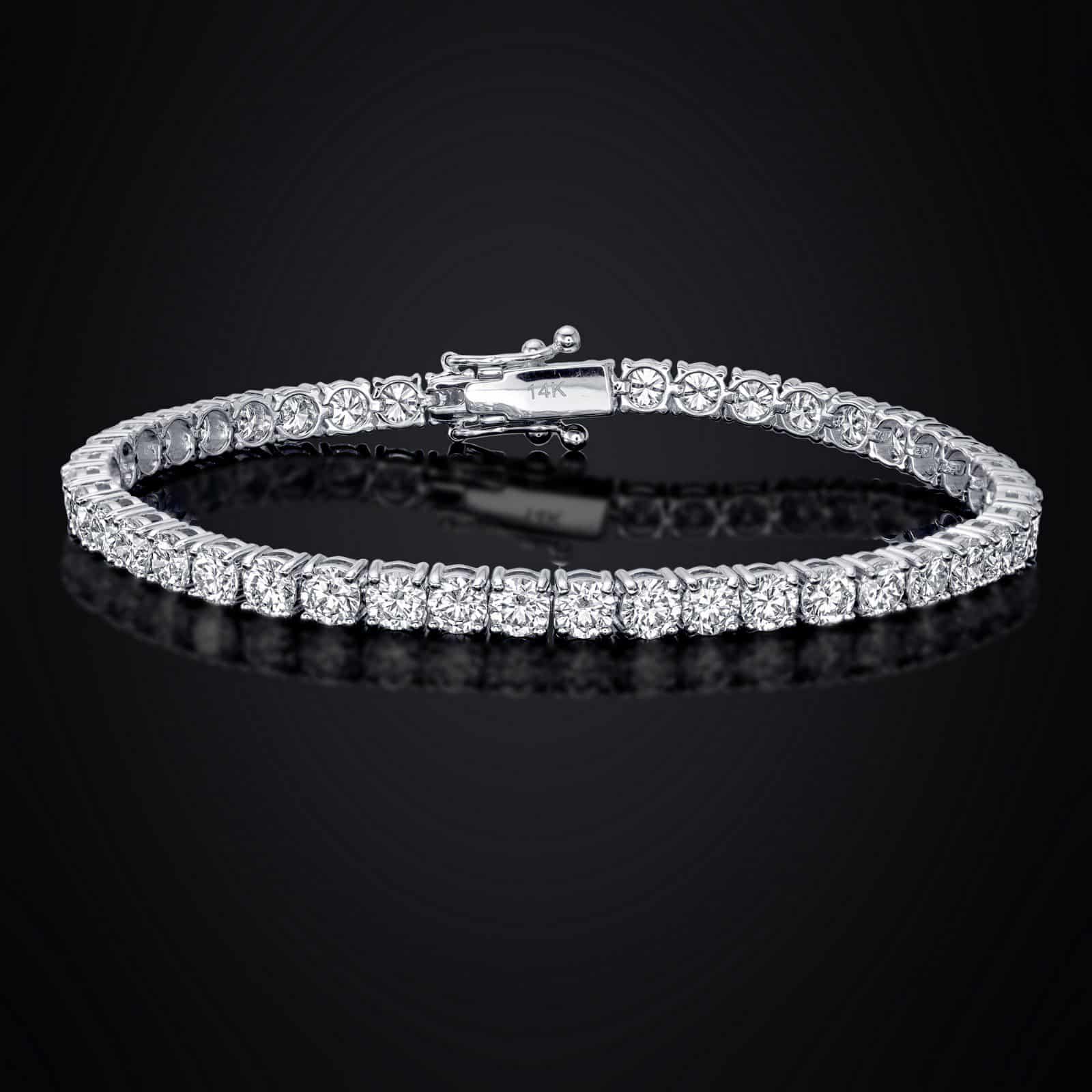 Lab-Grown Diamond Tennis Bracelets