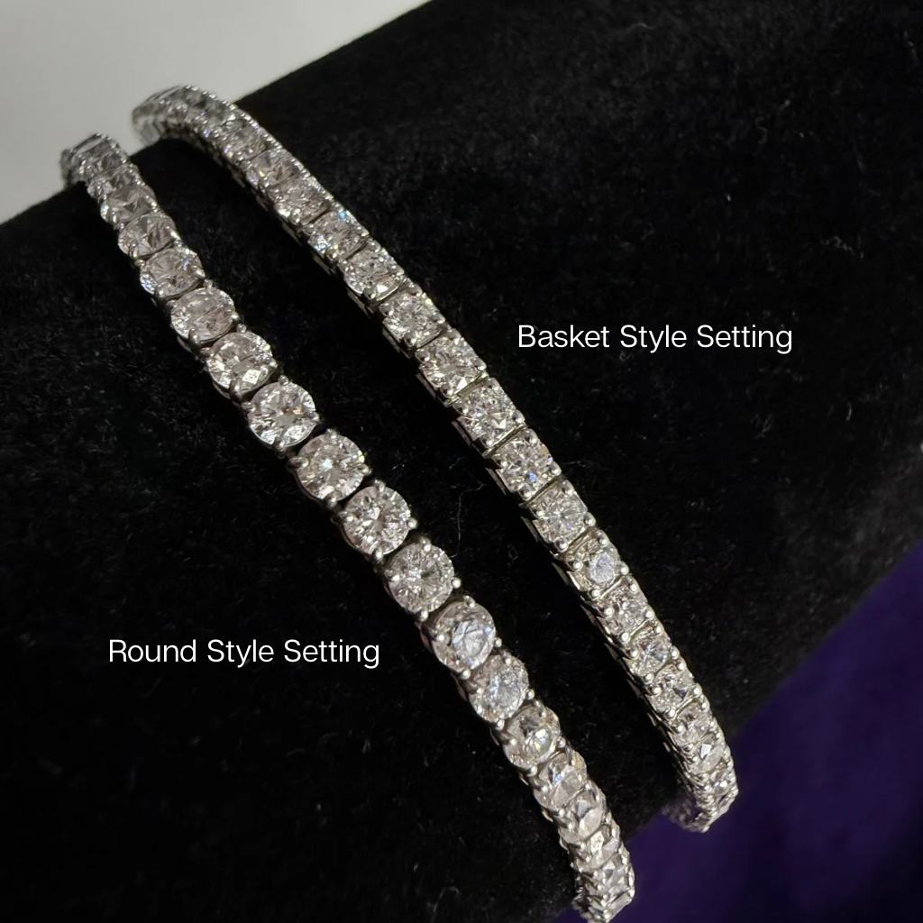 Lab-Grown Diamond Tennis Bracelets