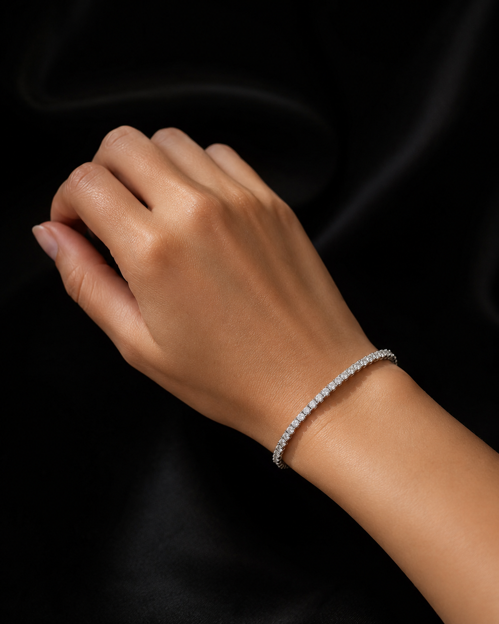 Lab-Grown Diamond Tennis Bracelets