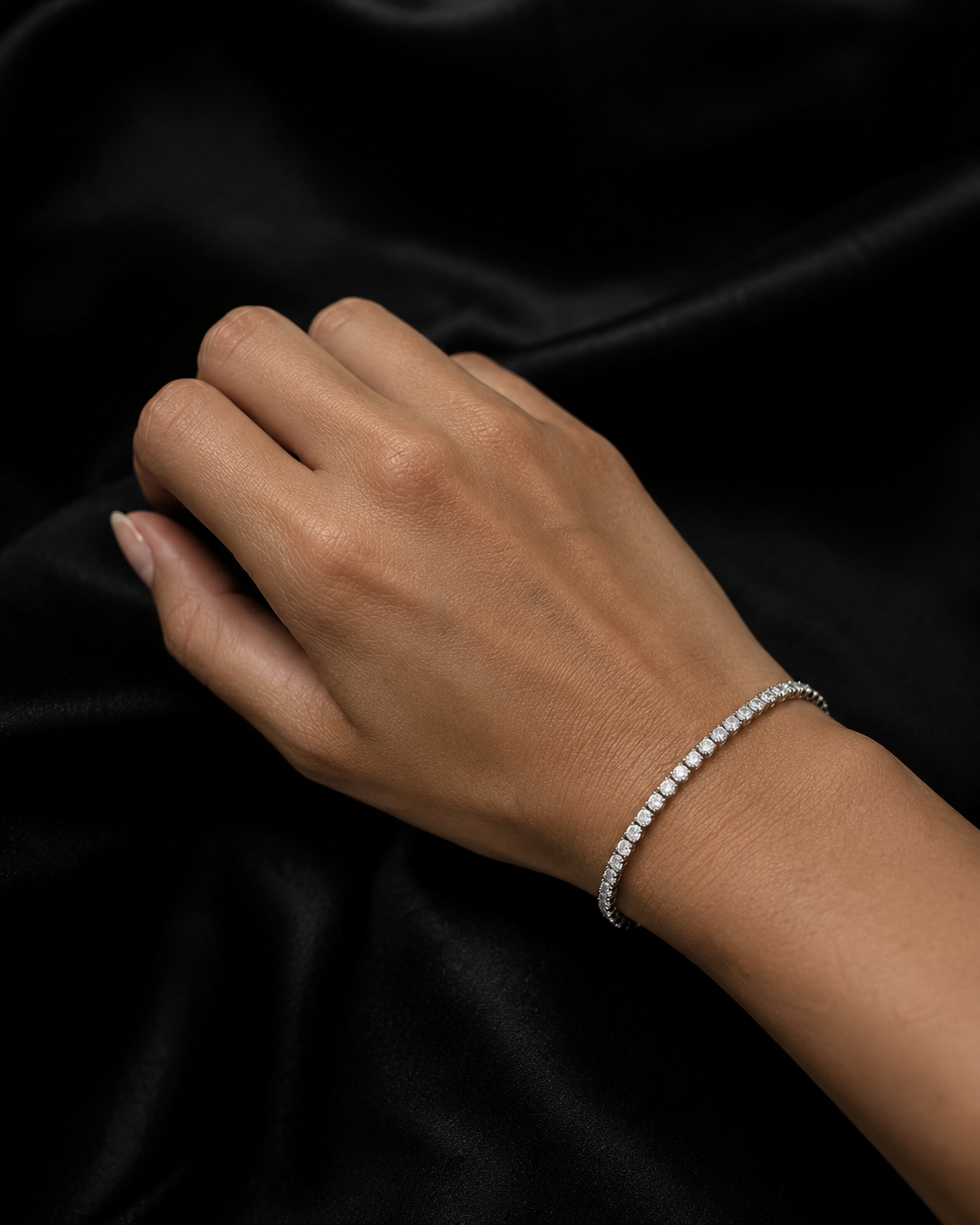 Lab-Grown Diamond Tennis Bracelets