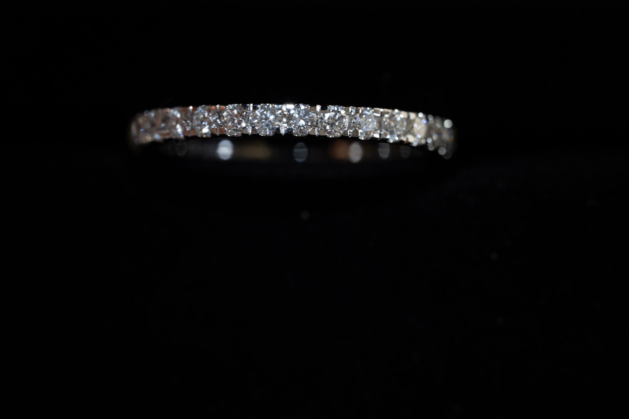 French Pavé Lab-Grown Diamond Wedding or Anniversary Band