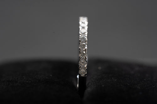 French Pavé Lab-Grown Diamond Wedding or Anniversary Band