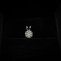 Round Lab-Grown Diamond Split Bail Solitaire Sliding Pendant (Pendant Only)