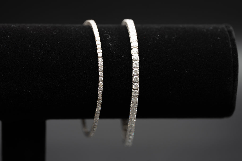 Lab-Grown Diamond Tennis Bracelets