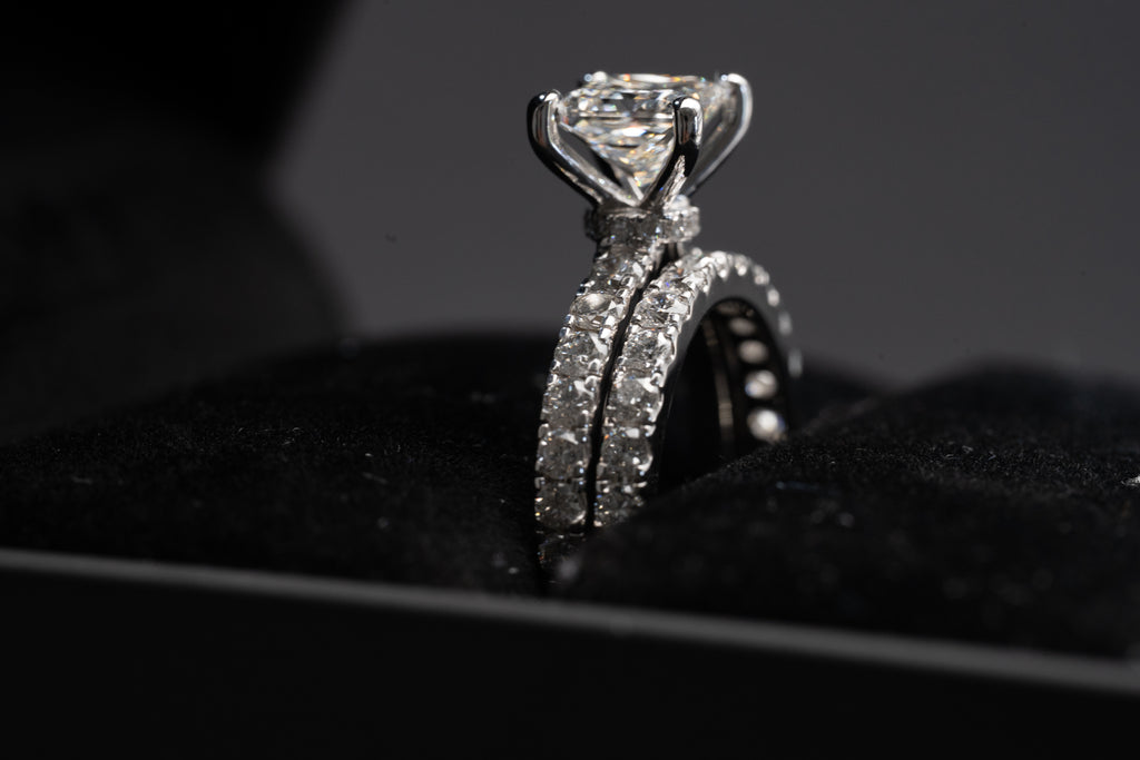 Engagement Lab-Grown Diamond Rings with Hidden Halo