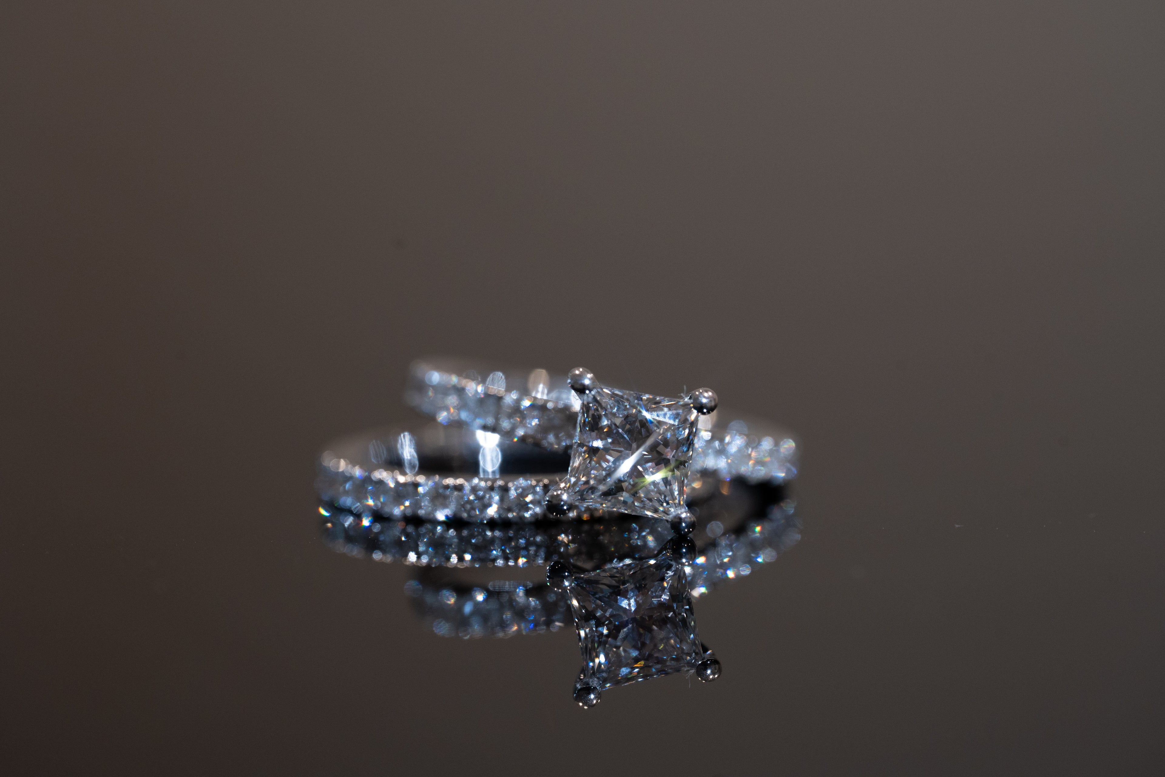 Engagement Lab-Grown Diamond Rings with Hidden Halo